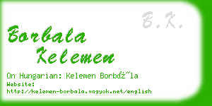 borbala kelemen business card